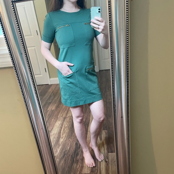 JCrew Evergreen Zipper Pocket Dress - Picture 2 of 7